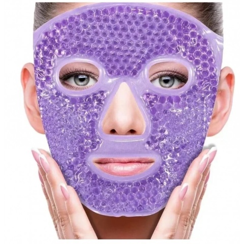 Dwustronna, żelowa chłodząco - rozgrzewająca maseczka na twarz, relaksująca