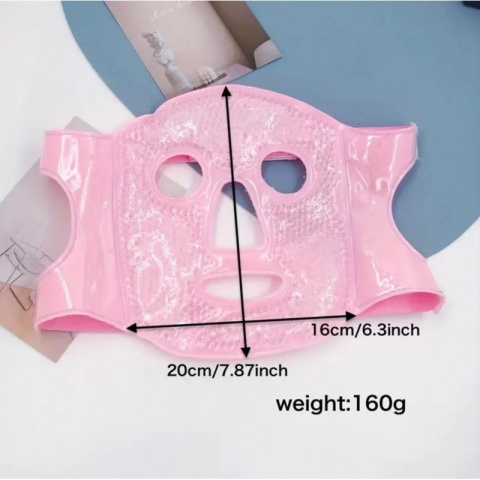 Dwustronna, żelowa chłodząco - rozgrzewająca maseczka na twarz, relaksująca