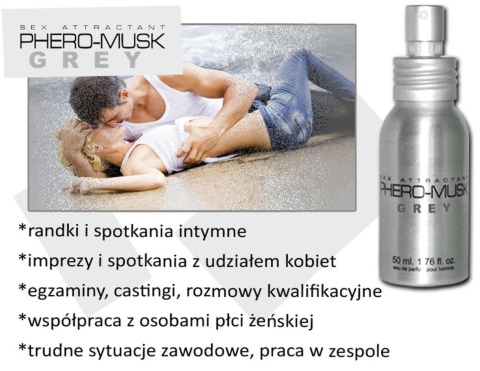 Feromony męskie PHERO-MUSK GREY 50 ml for men