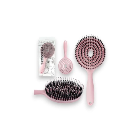 Szczotka do masażu, do rozczesywania, do suszenia z włosiem