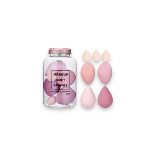 Zestaw 7 gąbeczek do makijażu ROSE CREAM DUO GB06R