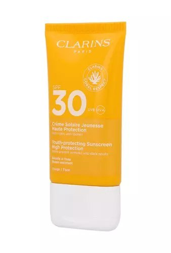 Tester Clarins Creme Solaire Jeunesse Haute SPF30 Protection Face Cream 50ml