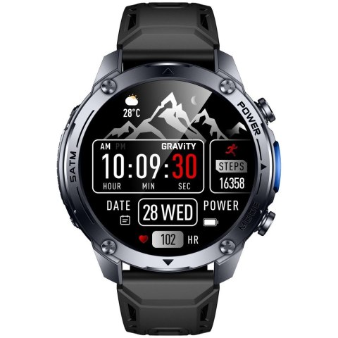 SMARTWATCH MĘSKI GRAVITY GT34-1 - AMOLED, DODATKOWY PASEK (sg060a)