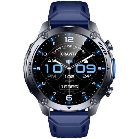 SMARTWATCH MĘSKI GRAVITY GT34-1 - AMOLED, DODATKOWY PASEK (sg060a)
