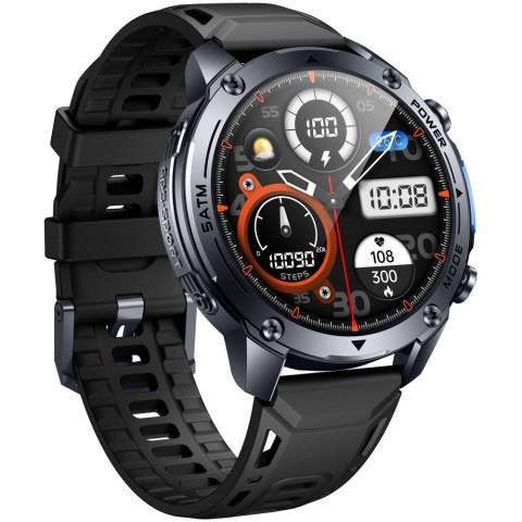 SMARTWATCH MĘSKI GRAVITY GT34-1 - AMOLED, DODATKOWY PASEK (sg060a)
