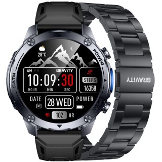 SMARTWATCH MĘSKI GRAVITY GT34-2 - AMOLED, DODATKOWA BRANSOLETA (sg060b)