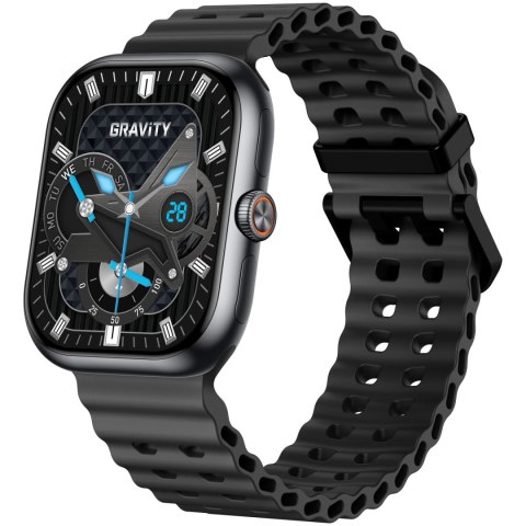 SMARTWATCH MĘSKI GRAVITY GT29-1 - ROZMOWY BLUETOOTH, DODATKOWY PASEK (sg057a)