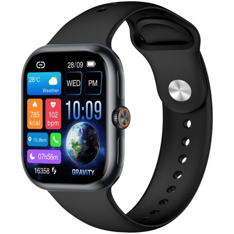 SMARTWATCH MĘSKI GRAVITY GT29-1 - ROZMOWY BLUETOOTH, DODATKOWY PASEK (sg057a)