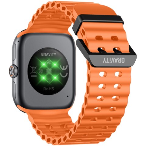 SMARTWATCH MĘSKI GRAVITY GT29-2 - ROZMOWY BLUETOOTH, DODATKOWY PASEK (sg057b)