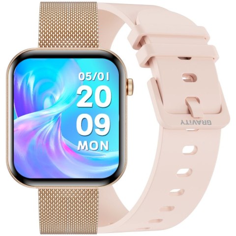SMARTWATCH DAMSKI GRAVITY GT45-2- DODATKOWA BRANSOLETA (sg059b)