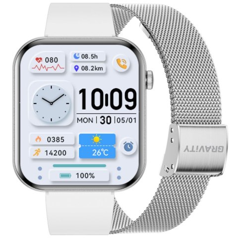 SMARTWATCH DAMSKI GRAVITY GT45-4- DODATKOWA BRANSOLETA (sg059d)