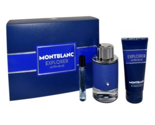 Zestaw Montblanc Explorer Ultra Blue Edp 100ml + Travel Spray 7,5ml + Shower Gel 100ml