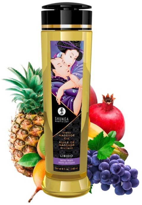 Erotyczny olejek do masażu Libido Shunga owoce egzotyczne 240 ml