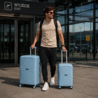 Zestaw Walizek Podróżnych 3w1 ABS | Walizki M L XL na Kółkach 360°
