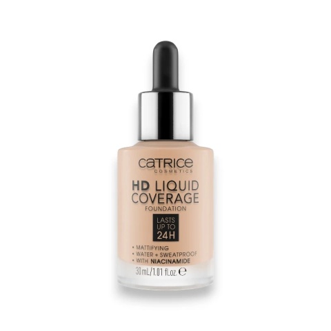 Catrice HD Liquid Coverage 030 Sand Beige – Wegański Podkład Matujący 30ml