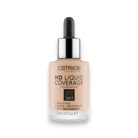 Catrice HD Liquid Coverage 030 Sand Beige – Wegański Podkład Matujący 30ml