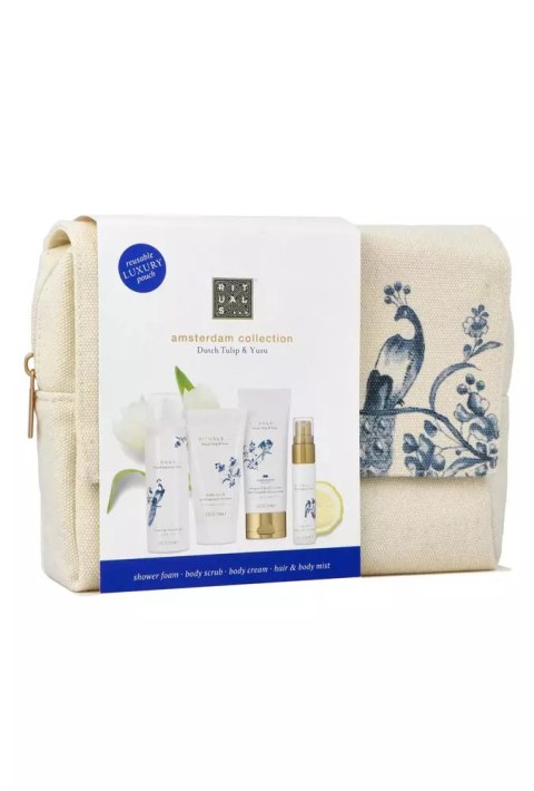 Zestaw Rituals Amsterdam Collection Medium Body Cream 70ml + Foaming Shower Gel 50ml + Body Scrub 70ml + Body Mist 20ml + Pouch