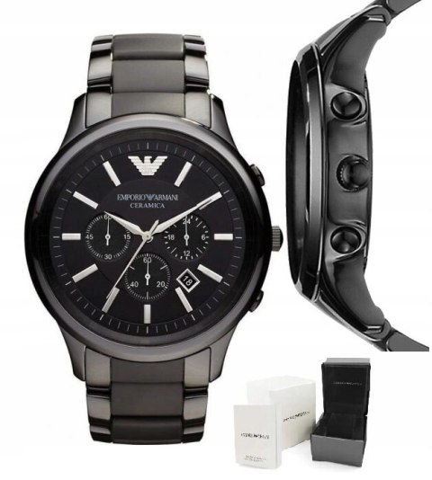 ZEGAREK MĘSKI EMPORIO ARMANI AR1451 - CERAMICA + BOX
