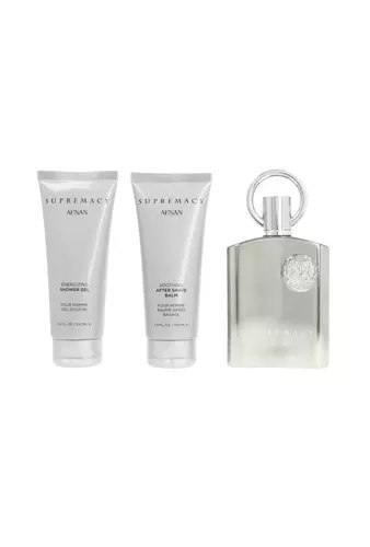 Zestaw Afnan Supremacy Silver Edp 100ml + Shower Gel 100ml + After Shave Balm 100ml