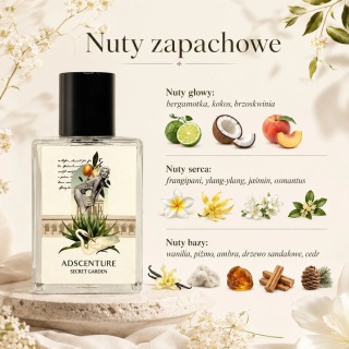 Adscenture Secret Garden Extrait De Parfum Unisex 30 ml – niszowy zapach kwiatowo-owocowy