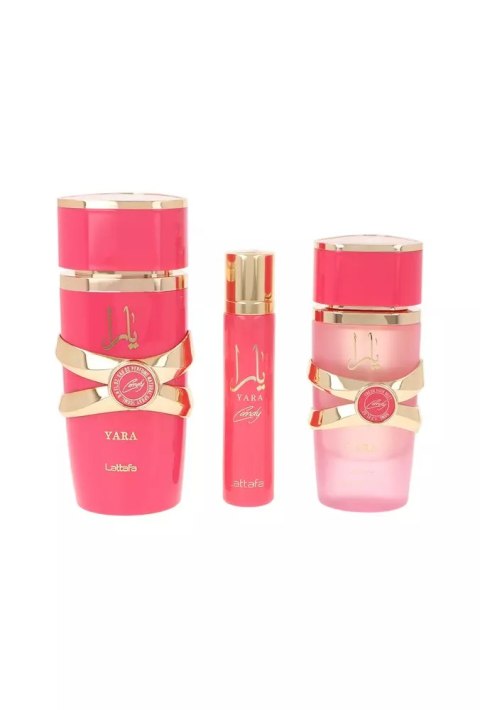 Zestaw Lattafa Yara Candy Edp 100ml + 12ml Edp + Hair Mist 50ml
