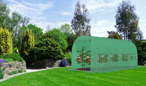 Tunel Foliowy ZIELONY z oknami - 10m2 = 400*250*200