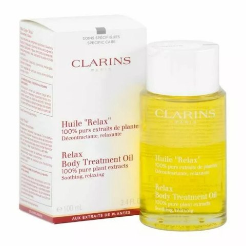 Clarins Body Treatment Oil Relax 100% Pure Plant Extract Soothing Relaxing 100ml