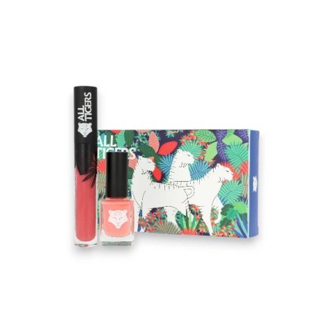 Zestaw All Tigers Natural & Vegan Lips & Nails Lipstick 683 Make Your Mark 8ml + Nail Polish 193 Take Your Chance 11ml