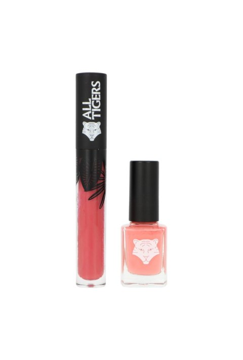 Zestaw All Tigers Natural & Vegan Lips & Nails Lipstick 683 Make Your Mark 8ml + Nail Polish 193 Take Your Chance 11ml
