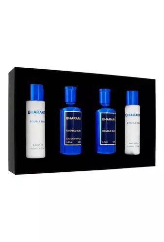 Zestaw Bharara Double Bleu Edp 100ml + After Shave 100ml + Body Lotion 150ml + Shower Gel 150ml