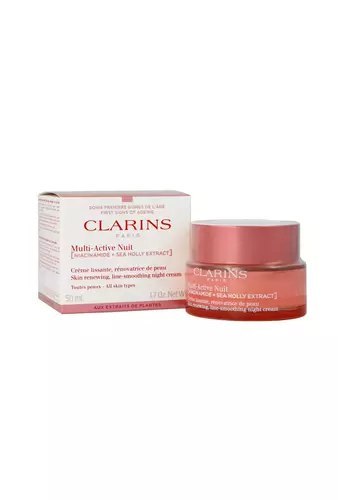 Clarins Multi-Active Creme Nuit Skin Renewing Line-Smoothing Night Cream All Skin Types 50ml