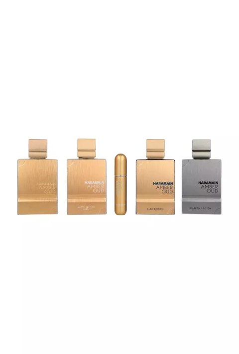 Zestaw Al Haramain Amber Oud Collection 4 x 60ml - Amber Oud Gold Edition + Amber Oud Bleu Edition + Amber Oud White Edition + A