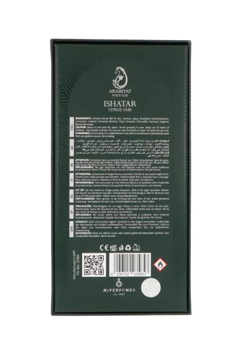 Arabiyat Prestige Ishatar Citrus Oud Edp 110ml