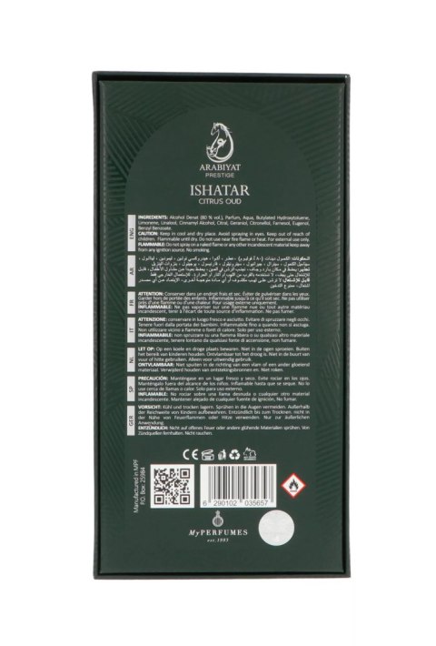 Arabiyat Prestige Ishatar Citrus Oud Edp 110ml