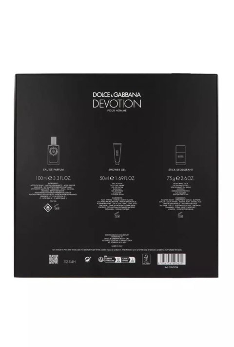 Zestaw Dolce & Gabbana Devotion Pour Homme Edp 100ml + Shower Gel 50ml + Deostick 75g