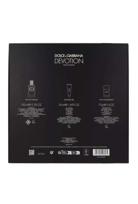 Zestaw Dolce & Gabbana Devotion Pour Homme Edp 100ml + Shower Gel 50ml + Deostick 75g