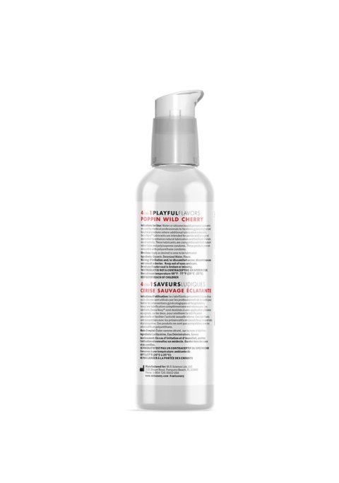 4 In 1 Lubricant Poppin Wild Cherry 118ml – Smakowy Żel Intymny 4w1