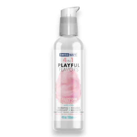 4 w 1 Lubrykant Cotton Candy 118ml – Jadalny Żel o Smaku Waty Cukrowej