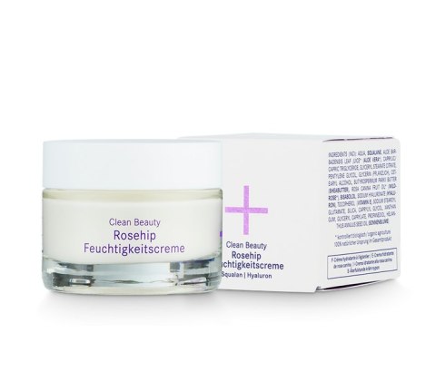 Krem nawilżający z dziką różą, skwalanem i kwasem hialuronowym