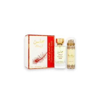Zestaw Lattafa Mahasin Crystal Edp 100ml + Deodorant 50ml