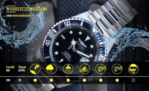 ZEGAREK MĘSKI INVICTA PRO DIVER 26971 - WODOSZCZELNOŚĆ 200m, koperta 40mm