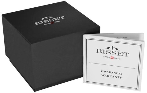 ZEGAREK DAMSKI BISSET BSBF33 (zb579v) - SZAFIROWE SZKŁO