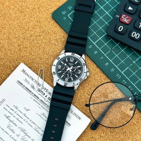 ZEGAREK MĘSKI CASIO MTP-VD300-1B + BOX