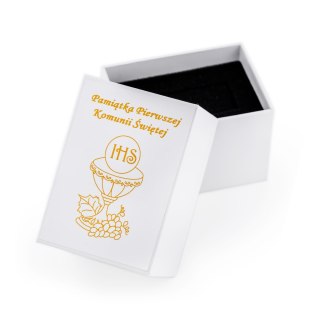 ZEGAREK KOMUNIJNY DZIECIĘCY PERFECT LP195-06 - biały/złoty + BOX