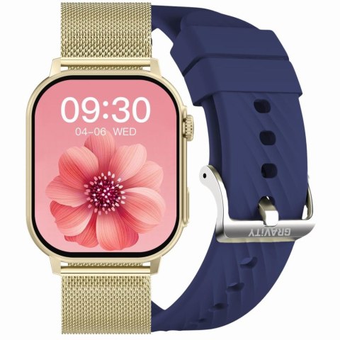 SMARTWATCH UNISEX GRAVITY GT15-11 - ROZMOWY BLUETOOTH, DODATKOWY PASEK (sg029k)