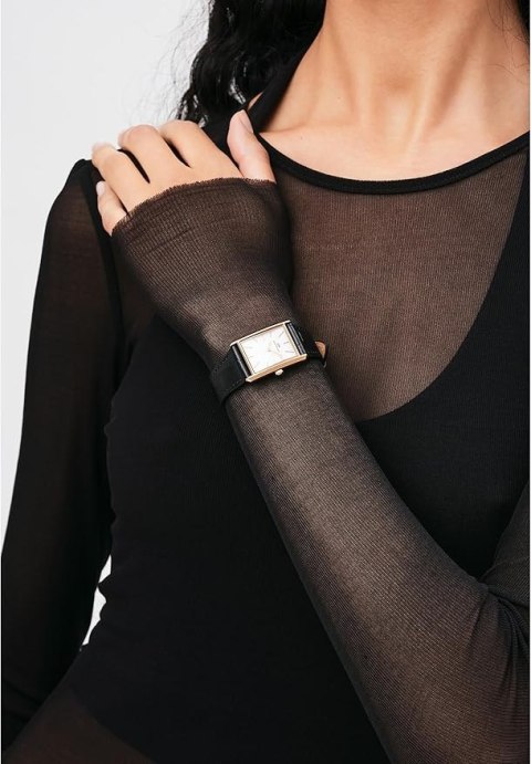 ZEGAREK DAMSKI DANIEL WELLINGTON Bound Black Crocodile Rose Gold 24mm DW00100698 + BOX