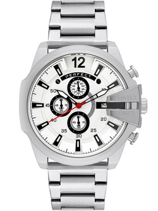 ZEGAREK MĘSKI PERFECT M513CH-01 - CHRONOGRAF (zp387b) + BOX