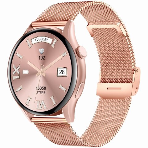 SMARTWATCH DAMSKI GRAVITY GT11-8 - AMOLED, DODATKOWY PASEK (sg044h)