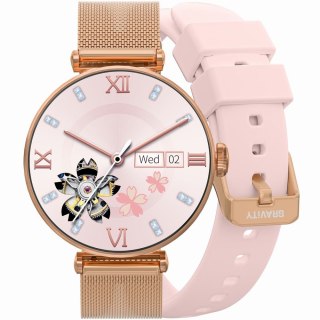 SMARTWATCH DAMSKI GRAVITY GT26-1 - DODATKOWY PASEK (sg042a)