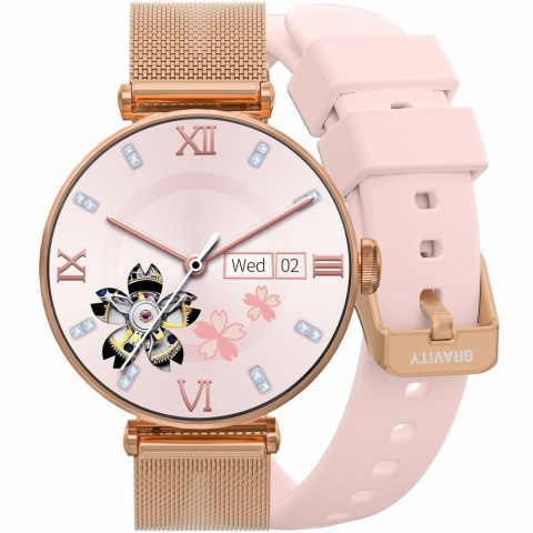 SMARTWATCH DAMSKI GRAVITY GT26-1 - DODATKOWY PASEK (sg042a)